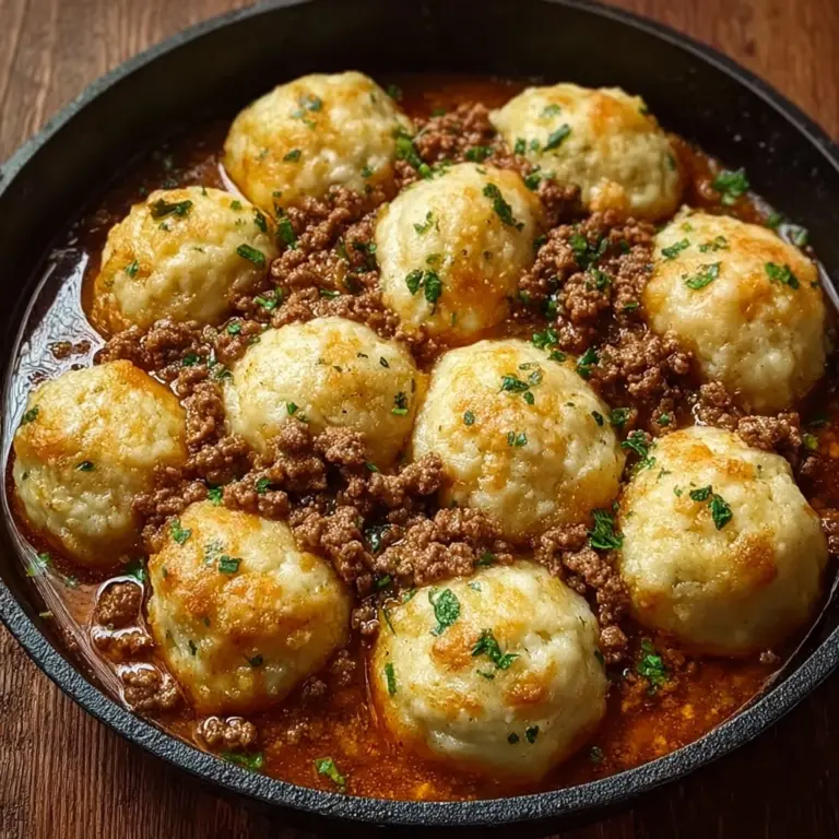 Hearty Ground Beef and Dumplings : Perfect Dinner Recipe