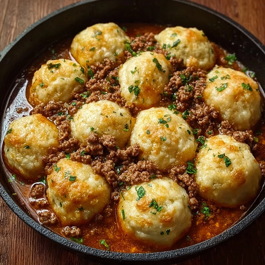 Hearty Ground Beef and Dumplings : Perfect Dinner Recipe