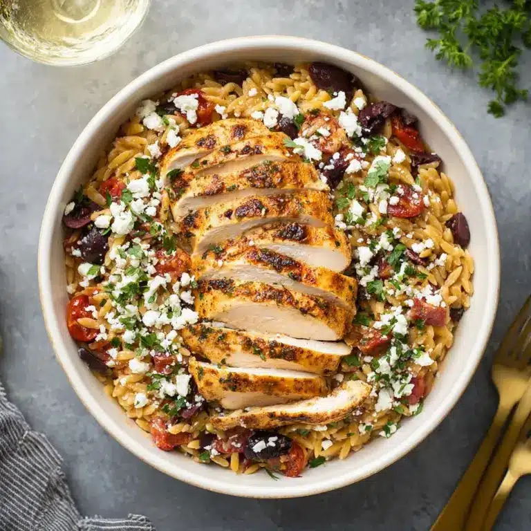 Mediterranean Chicken and Orzo Recipe