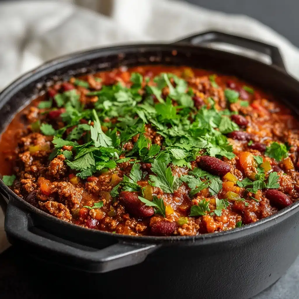 Best Ground Beef Stovetop Chili Recipe - Recipe Image