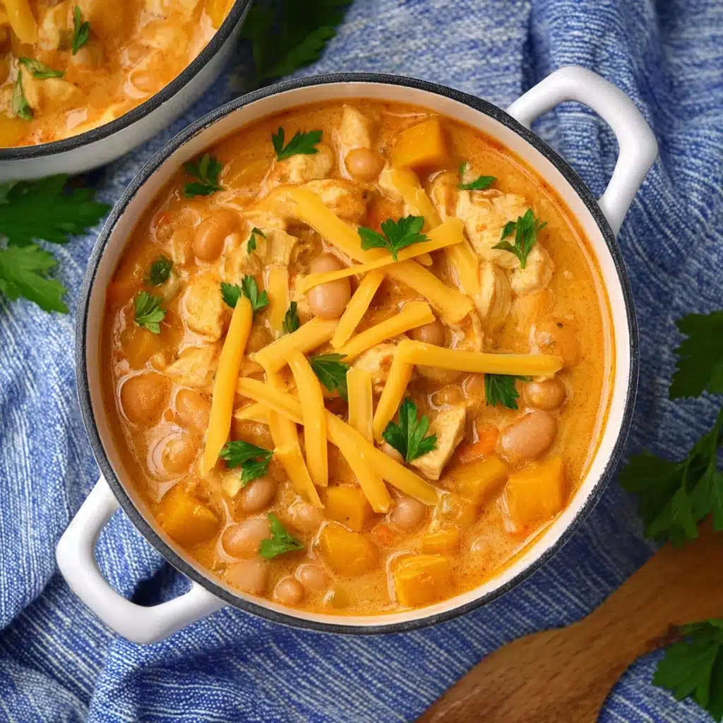 White Cheddar & Apple Chicken Chili Recipe - Recipe Image