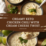 Keto Cream Cheese Chicken Chili Recipe
