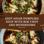 Easy Asian Dumpling Potsticker Soup Recipe