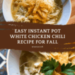 WW Instant Pot White Chicken Chili Recipe