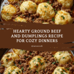 Hearty Ground Beef and Dumplings : Perfect Dinner Recipe