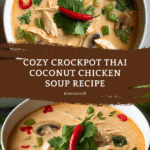 Crockpot Thai Coconut Chicken Soup: A Cozy Delight Recipe