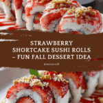 Strawberry Shortcake Sushi Roll Dessert Recipe