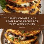 Crispy Black Bean Tacos (so easy + vegan!) Recipe
