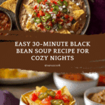 30 Minute Easy Black Bean Soup Recipe