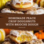 Peach Crisp Filled Doughnuts Recipe