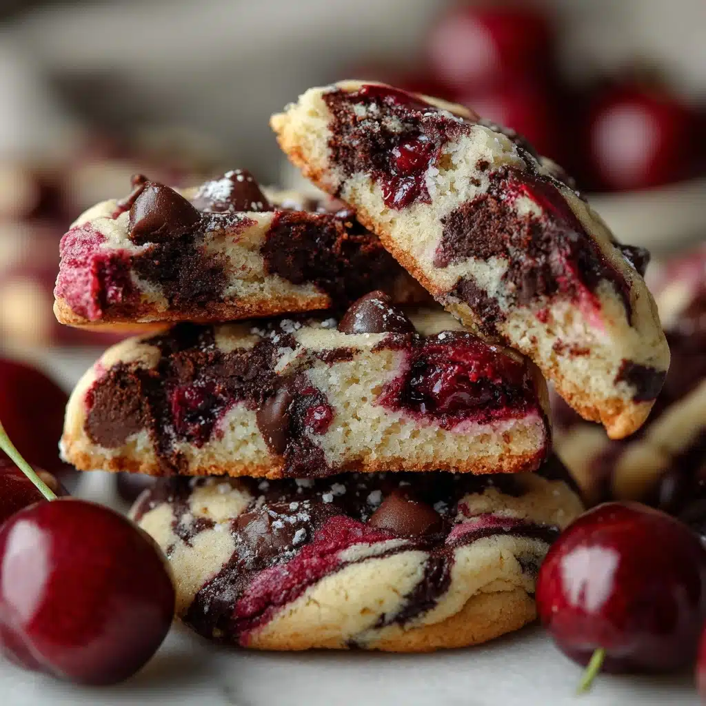 Cherry Chocolate Chip Cookies with Mocha Chips Recipe - Recipe Image