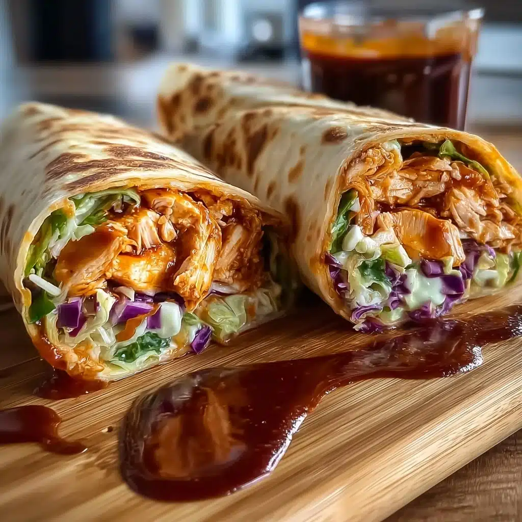 BBQ Chicken Coleslaw Wraps: A Flavorful Easy Recipe! Recipe - Recipe Image
