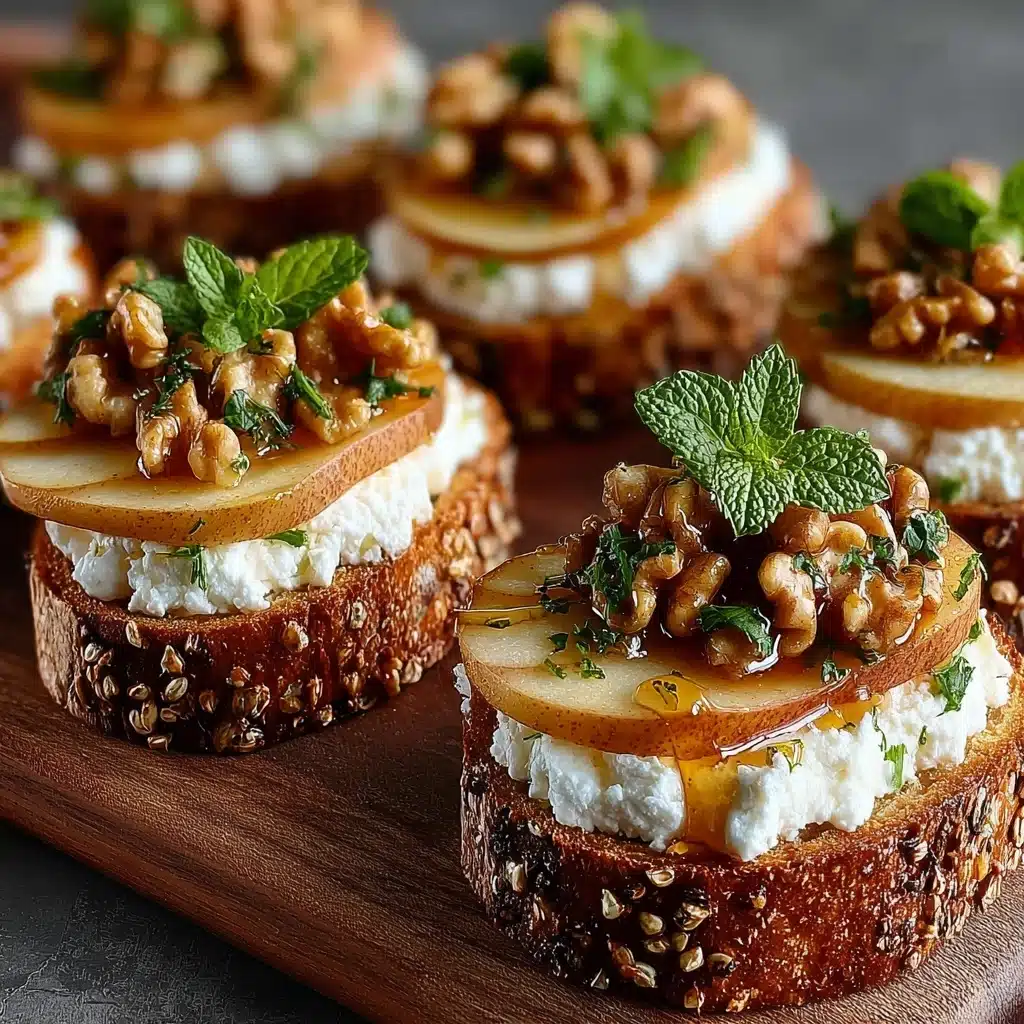 Pear & Honey Ricotta Toast Recipe
