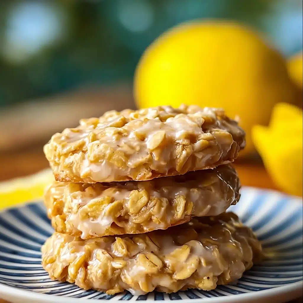 Lemon Oatmeal No-Bake Cookies Recipe - Recipe Image