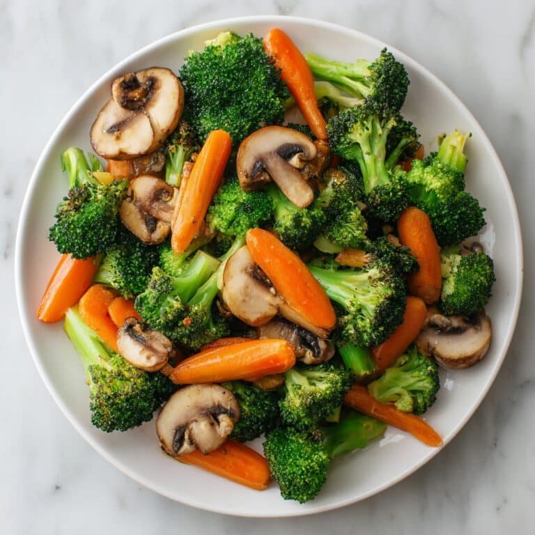 Vibrant Garlic Butter Broccoli, Carrot & Mushroom Stir-Fry Recipe