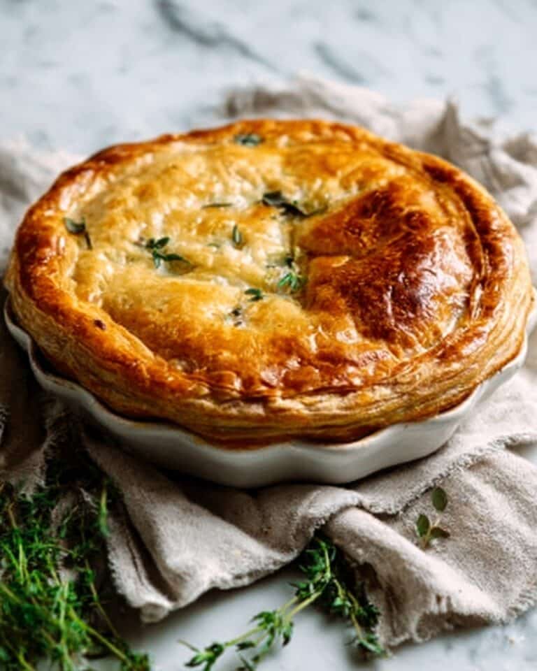 French Chicken and Mushroom Pie Recipe