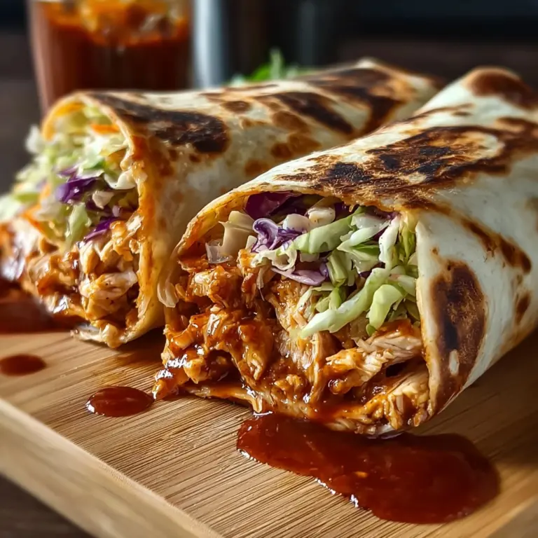 BBQ Chicken Coleslaw Wraps: A Flavorful Easy Recipe! Recipe