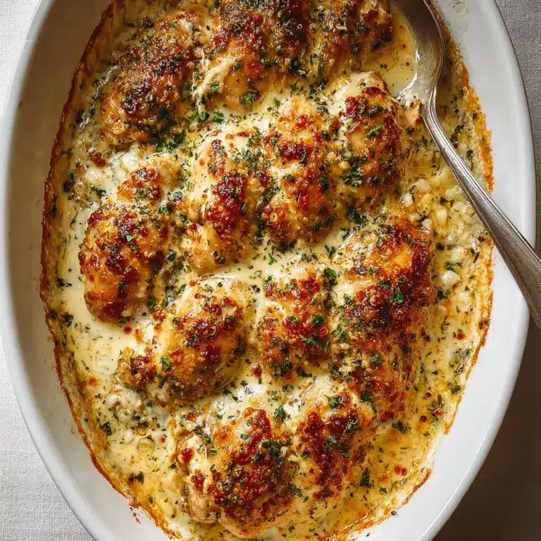 Easy Garlic Parmesan Chicken Bake Recipe