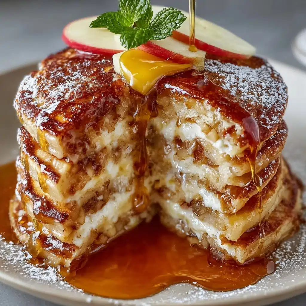Apple Pie Pancakes with Vanilla Maple Syrup Recipe