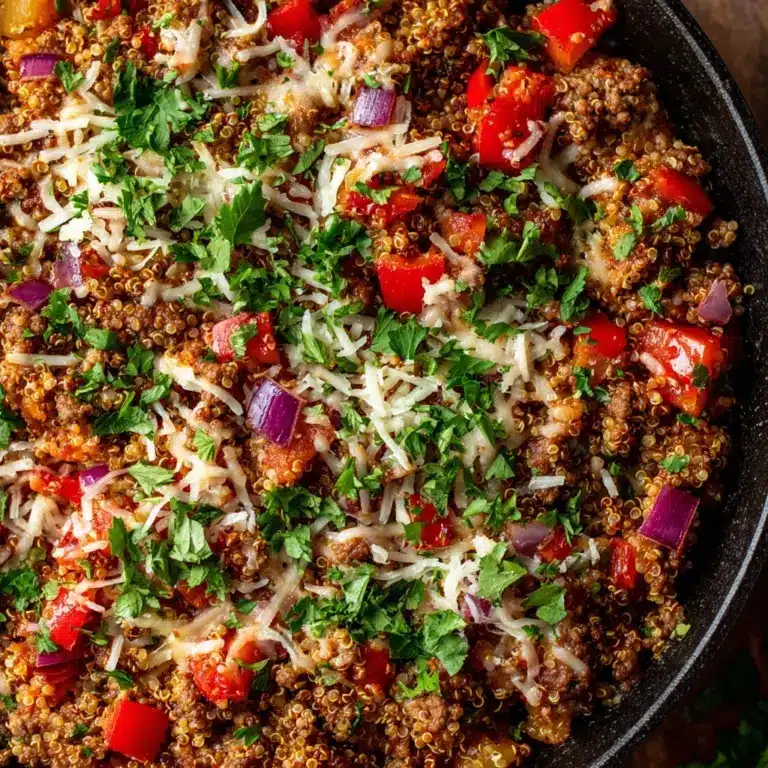Easy Ground Beef Quinoa Skillet (30-Minutes) Recipe