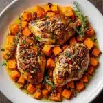 Maple-Glazed Chicken with Sweet Potatoes Recipe