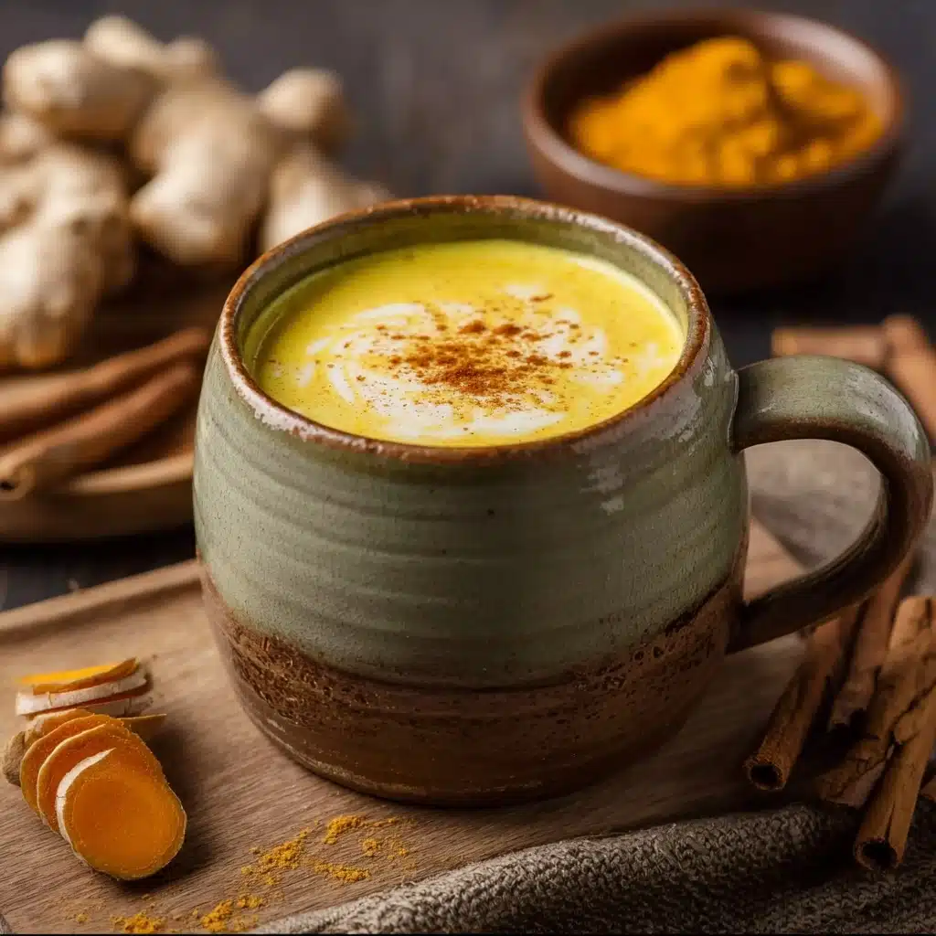 Anti-Inflammatory Turmeric and Ginger Golden Milk Recipe - Recipe Image