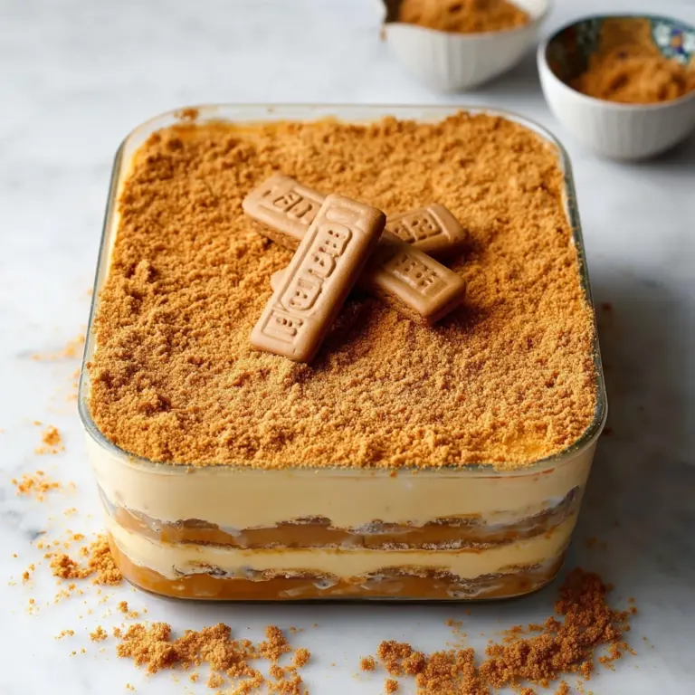 Easy Biscoff Speculoos Tiramisu Recipe