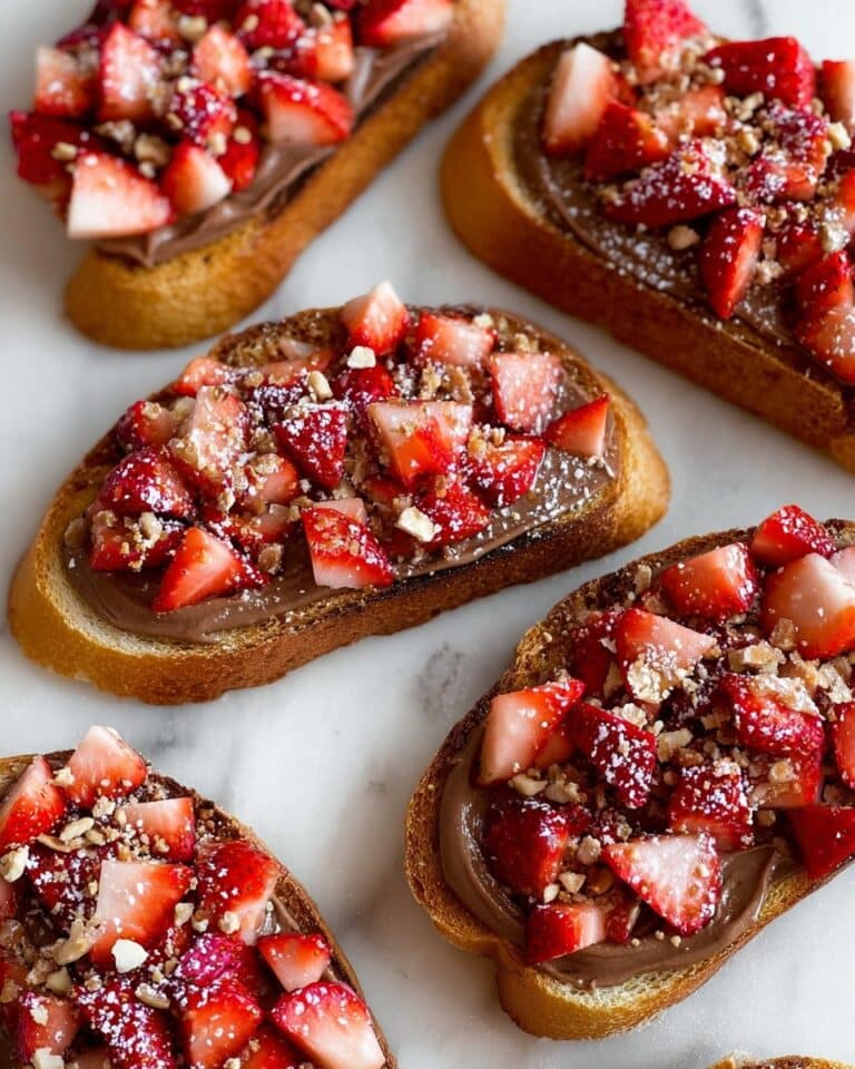 Strawberry Dessert Bruschetta Recipe