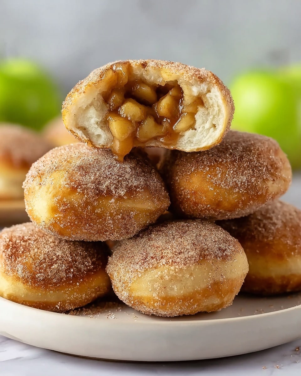 A close-up view of a round baking pan filled with nine golden brown rolls arranged in a circular pattern, each roll having a slightly domed top with a soft, fluffy texture. The rolls have a sugary coating sprinkled evenly on top, adding a sparkly light dusting effect that contrasts with their warm, caramelized surfaces. The pan edges show slight signs of baking, with the light coloring highlighting the crust's texture. The background is a white marbled surface. Photo taken with an iphone --ar 4:5 --v 7