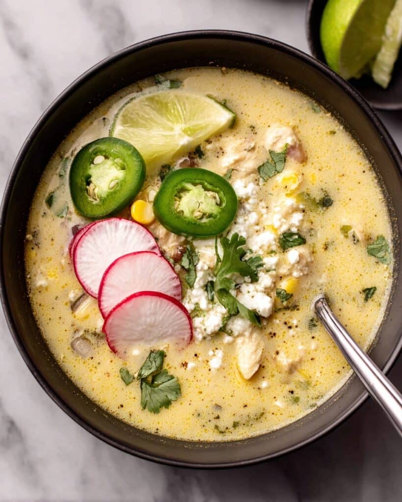 Creamy Chicken Poblano Soup Recipe