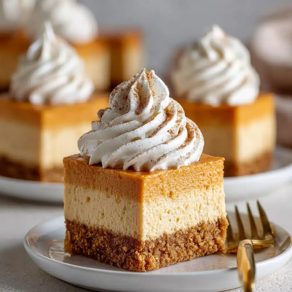 No Bake Pumpkin Cheesecake Bars Recipe - Recipe Image
