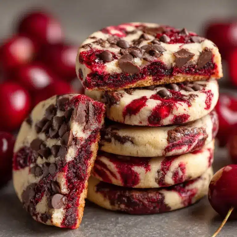 Cherry Chocolate Chip Cookies with Mocha Chips Recipe