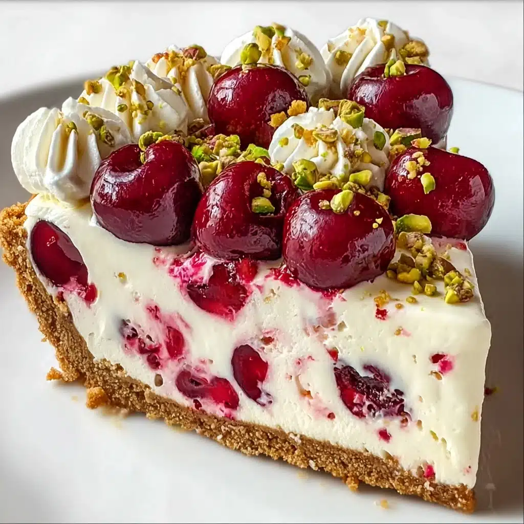 Cherry Pistachio Cheesecake – A Luscious Dessert Recipe - Recipe Image