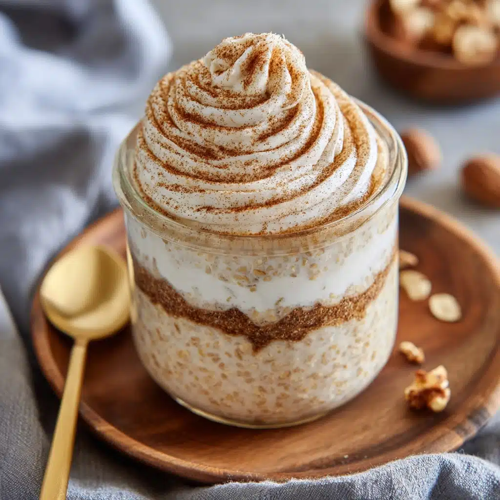 Cinnamon Roll Overnight Oats Recipe