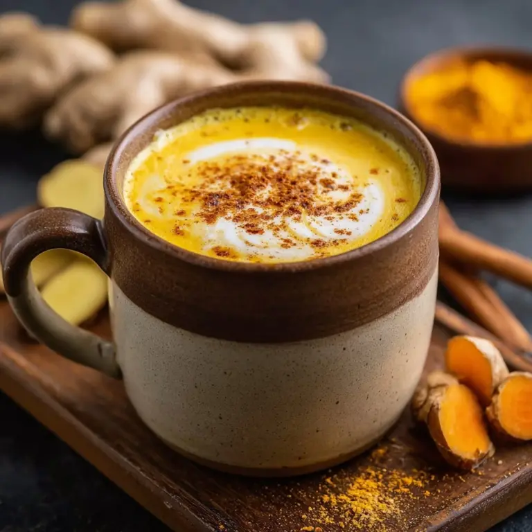 Anti-Inflammatory Turmeric and Ginger Golden Milk Recipe