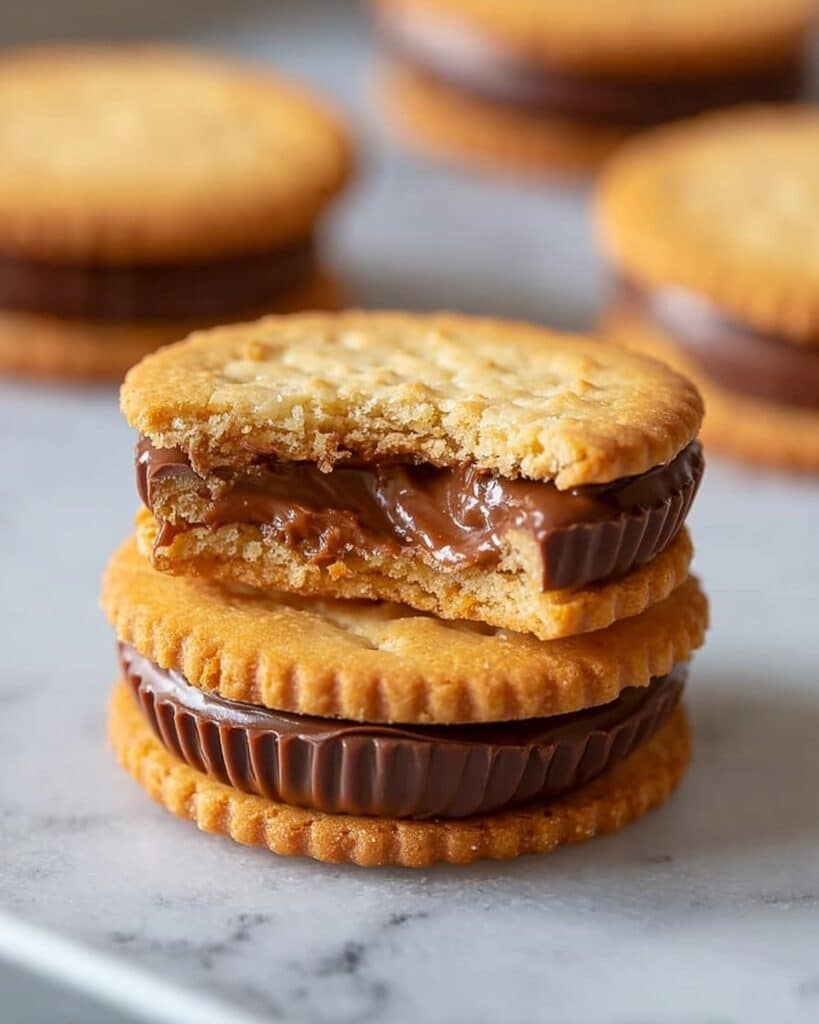 Reese’s Peanut Butter Cup Sandwiches on Ritz Crackers Recipe