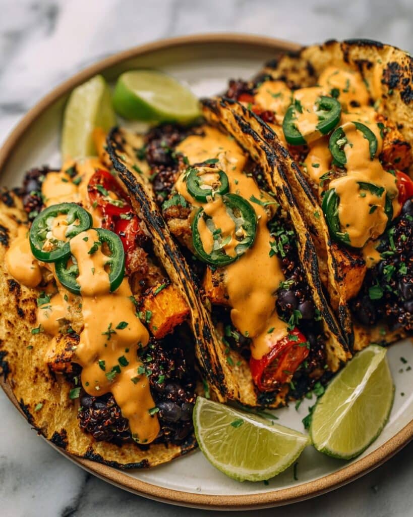 Chipotle Sweet Potato Quinoa Tacos Recipe
