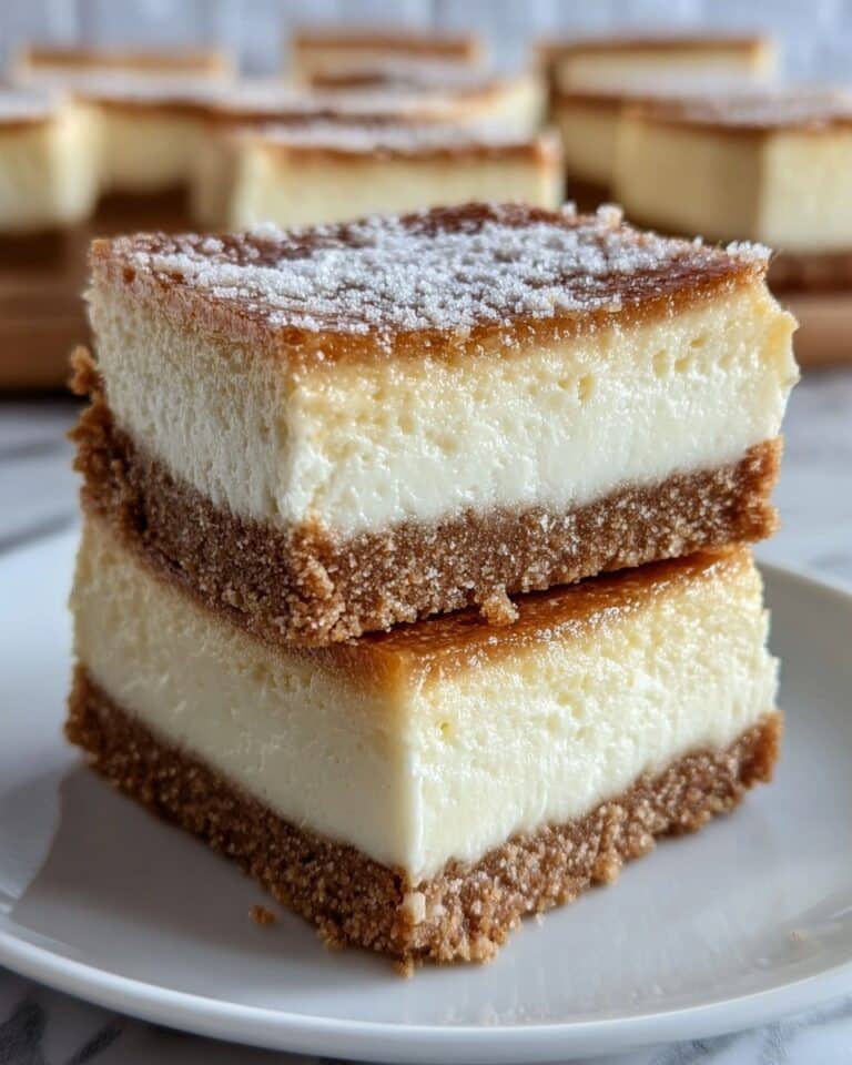 No Bake Keto Churro Cheesecake Bars Recipe