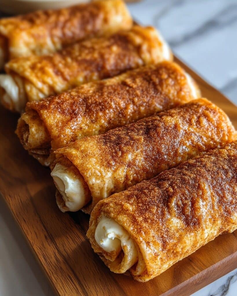 Crispy Keto Cinnamon Cream Cheese Roll-Ups Recipe
