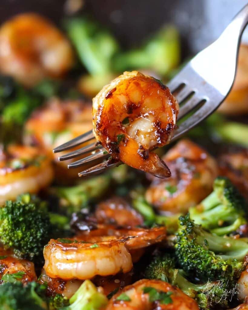 Honey Garlic Butter Shrimp and Broccoli Recipe