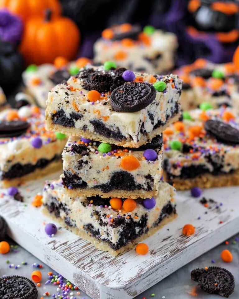 Easy Halloween Oreo Cake Bars Recipe