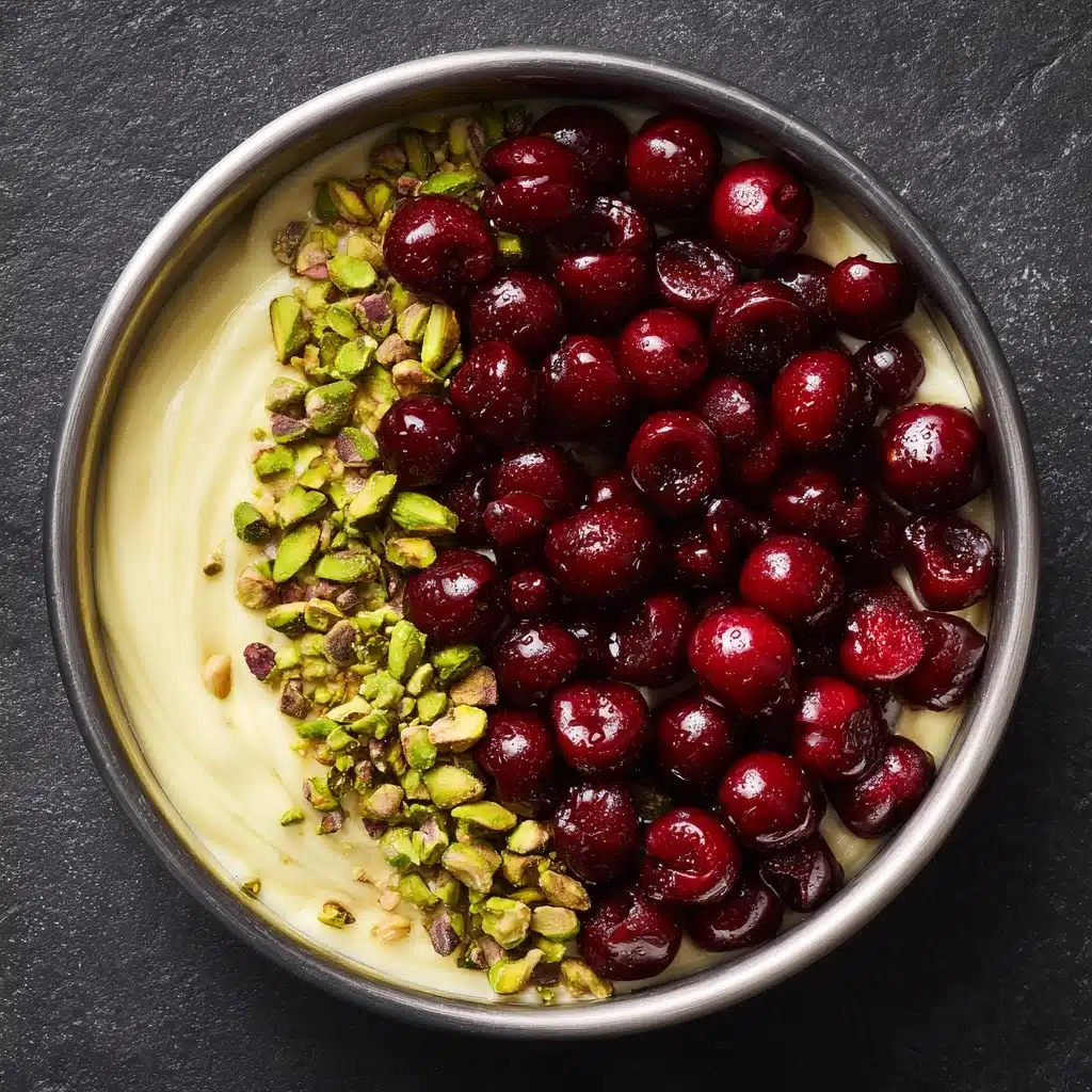 Cherry Pistachio Cheesecake – A Luscious Dessert Recipe