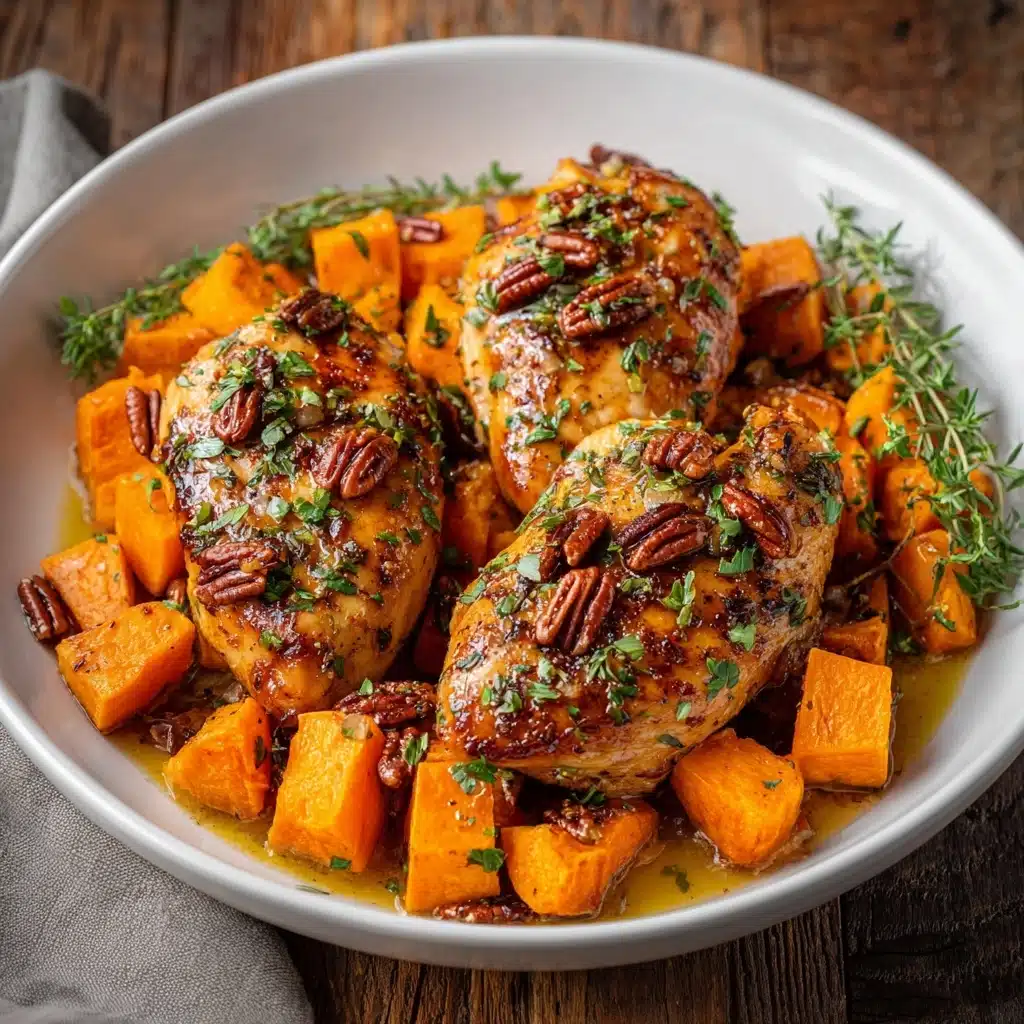 Maple-Glazed Chicken with Sweet Potatoes Recipe - Recipe Image