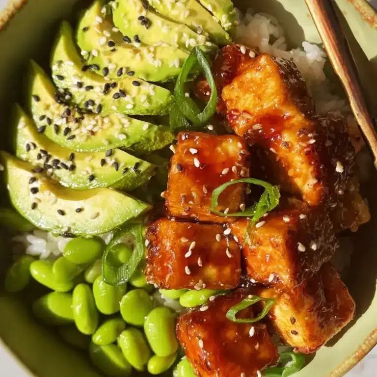 Sticky Tofu Bowls Recipe