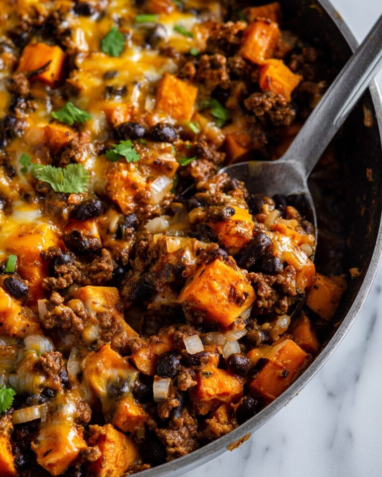 Southwestern Ground Beef Sweet Potato Skillet Recipe