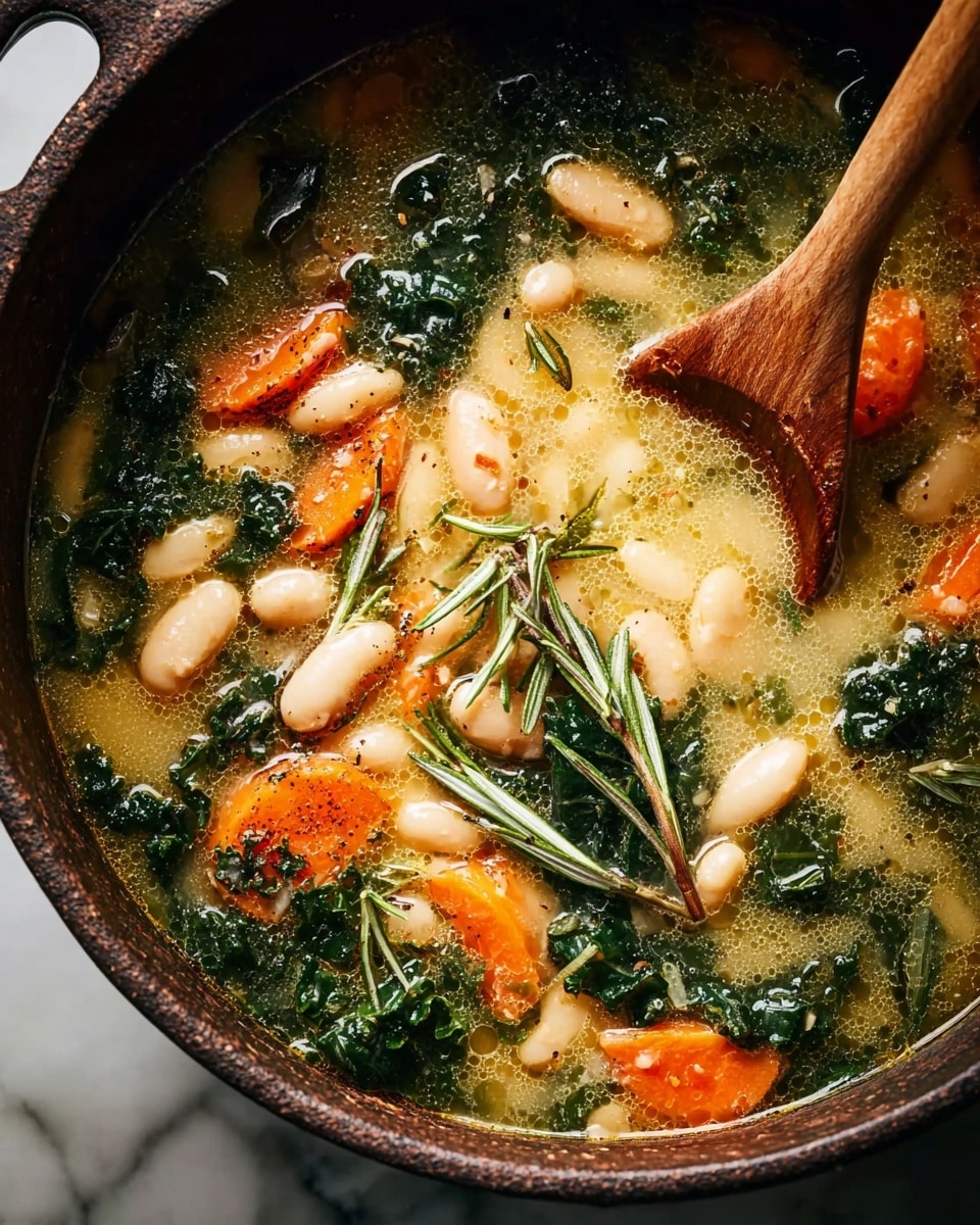 Creamy White Bean & Spinach Soup with Lemon Recipe
