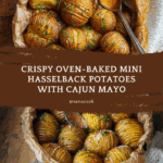 Oven-Baked Mini Hasselback Potatoes with Vegan Cajun Mayo Recipe