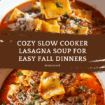 Indulgent Slow Cooker Lasagna Soup for Cozy Nights Recipe