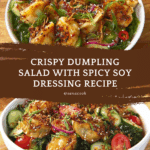 Crispy Dumpling Salad with Spicy Soy Dressing Recipe