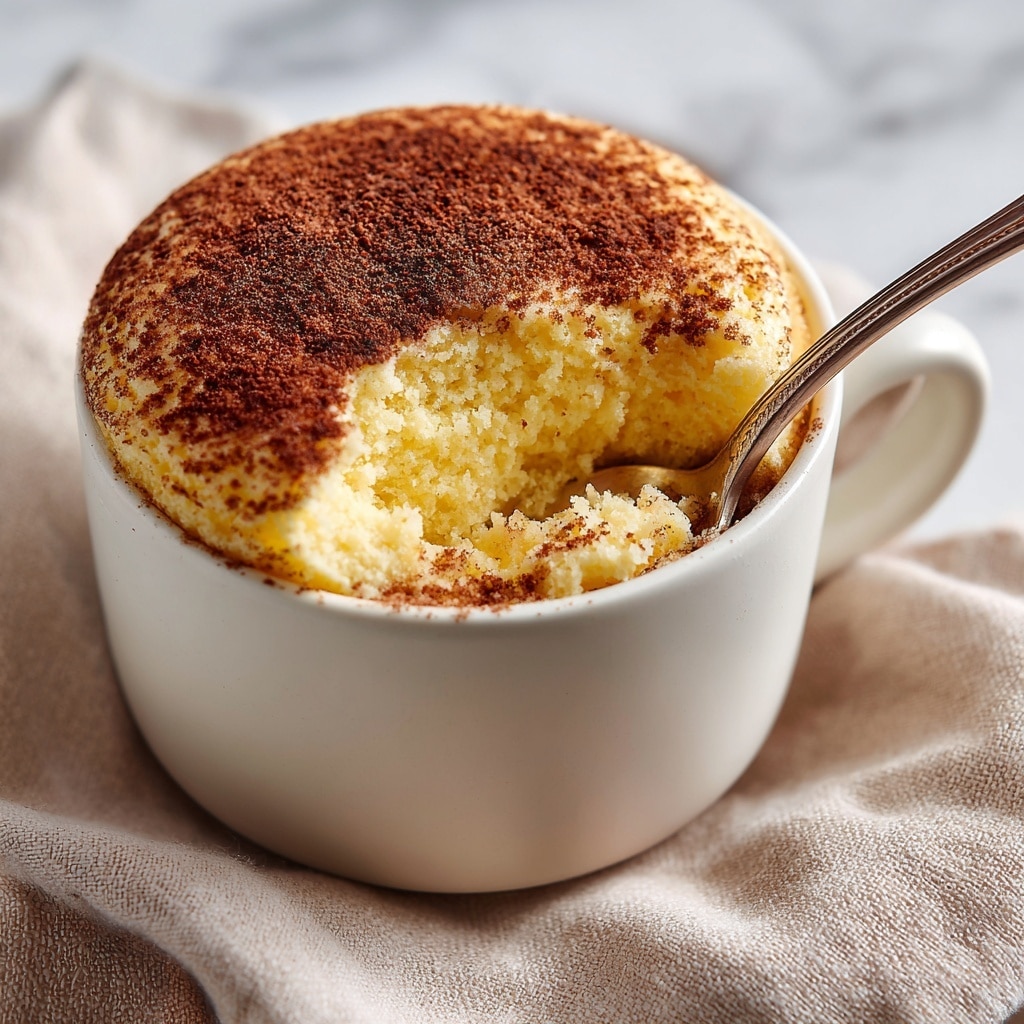 A white ceramic mug filled with a frothy drink topped with a thick layer of foamy cream, sprinkled generously with brown cinnamon powder and granulated sugar crystals. The foam layer is thick and slightly textured, rising above the mug's rim with a light golden-brown tint where the cinnamon rests. The mug sits on a piece of burlap fabric, placed on a white marbled surface. Around the mug, there are two cinnamon sticks and a star anise, all adding warm brown tones to the scene. Photo taken with an iphone --ar 4:5 --v 7